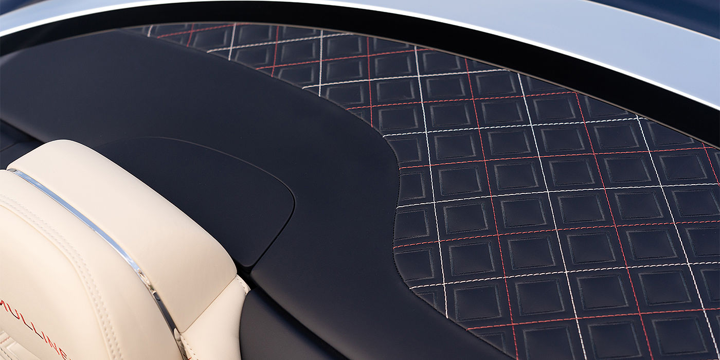 Bentley Cambridge Bentley Continental GTC Mulliner convertible seat and cross stitched tonneau cover